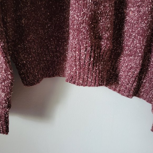 Arizona Jean Company Burgundy Crew Neck Knit Sweater XL Long Sleeve NWT - Picture 4 of 5